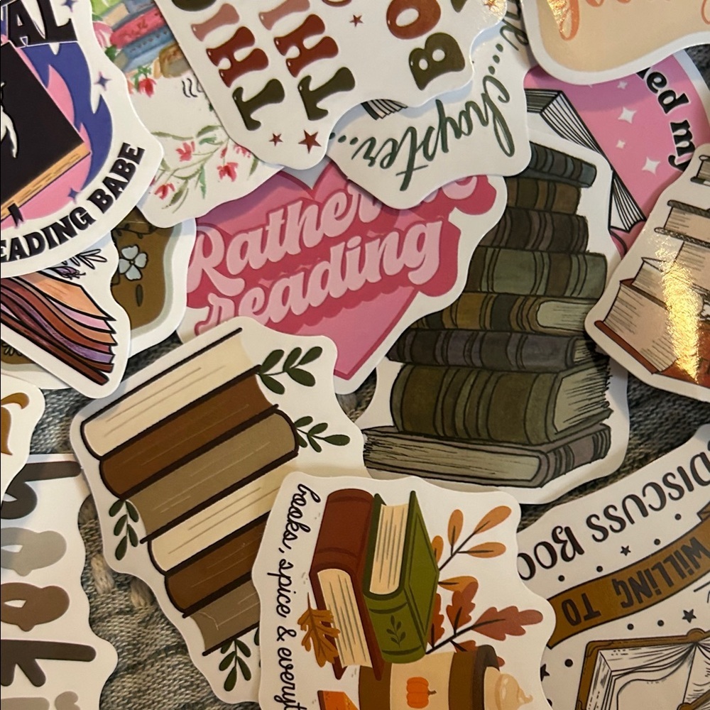 Colorful Book-Themed Sticker Set (40) - Picture 5 of 7